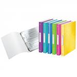 Leitz WOW Ring Binder Polypropylene 4 O-Ring A4 25mm Rings Assorted (Pack 12) 42580099 77799AC