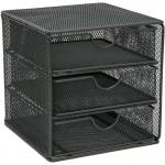 OSCO Wire Mesh 3 Drawer Chest Small Graphite SM3DSSLV 81110DT