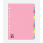ValueX Divider 12 Part A4 155gsm Card Assorted Colours 85030PG