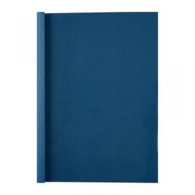 GBC LeatherGrain ThermaBind A4 Cover 1.5mm Blue (Pack of 100) IB451003 GB21919