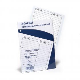 Exacompta Guildhall Ruled Telephone Address Book Refill A5 GA5/R GH06056