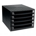 Forever 5 Drawer Set Black (W284 x D387 x H218mm) 221014D GH42261