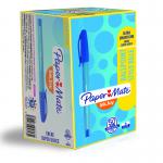 Paper Mate S0957130 Inkjoy 100 Capped Medium Tip Blue Box of 50