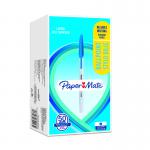Paper Mate 2084413 Ball Point Stick Blue Tuck 50 - Capped