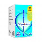 Paper Mate 2084374 Ball Point Capped Stick Grip Blue Box of 50