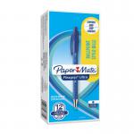 Paper Mate S0190303 Flexgrip Ultra Retractable Ball Pen Fine 0.7mm Blue Box of 12