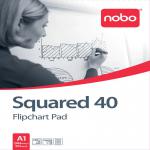 Nobo 34631166 40 Page 580x810mm Squared Flipchart Pad - Pack of 5