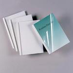 GBC IB370083 A4 Clear White Standard Thermal Binding Covers 15mm Pack of 50