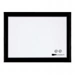 Nobo 1903785 Magnetic Dry Erase Whiteboard Black plastic Frame 430 x 585mm