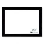 Nobo 1903785 Magnetic Dry Erase Whiteboard Black plastic Frame 430 x 585mm