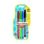 PaperMate Inkjoy 100 Capped Ballpoint Pens Medium Assorted (Pack of 4) 1956718 GL56718