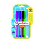 PaperMate Inkjoy 100 Stick Ballpoint Pen Assorted (Pack of 8) 1927074 GL95719