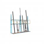 GPC Vertical Storage Racks with Hoop Divider 3 Compartment Extension Bay
