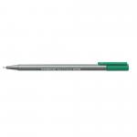 Staedtler Triplus 334 Fineliner Pen Green Pack of 10