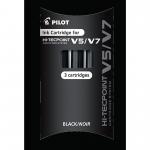 Pilot Hi-Tecpoint V5 amp V7 Refills Black Pack of 3