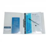 Rapesco A4 Ring Binder Popper Wallet Clear Pack of 5