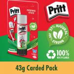 Pritt Stick Large 43g Glue Stick (Pack of 12) 1456075 HK22352