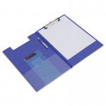 Rapesco Foldover Clipboard with Interior Pocket Foolscap Blue VFDCB0L3 HT03076