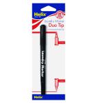 Helix Laundry Marker Twin Tip Permanent Black (Pack of 10) S28070 HX33471