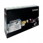 Lexmark Cyan Return Program Toner Cartridge C734A1CG