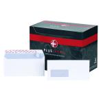Plus Fabric DL Envelopes Window Wallet Peel and Seal 120gsm White (Pack of 500) B22170 JDB22170
