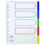 Concord Divider 5-Part A4 Polypropylene Multicoloured 06801 JT06801