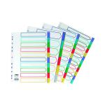 Concord Divider 10-Part A4 Polypropylene Multicoloured 06901 JT06901