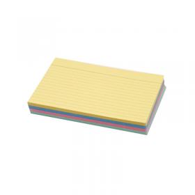 Concord Record Card Ruled 152 x 102mm Assorted (Pack of 100) 16199/161 JT16199