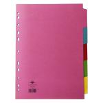 Concord Divider 5-Part A4 160gsm Multicoloured (Pack of 5) 71190 JT71190