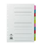Concord Divider 10-Part A4 Multicoloured Tabs with Contents 72098/PJ20 JT72098