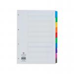 Concord Reinforced Divider 10-Part A4 Multicoloured Tabs 00801/CS8 JTCS8