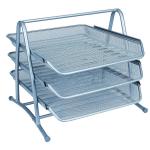 Q-Connect 3 Tier Letter Tray Silver KF00822 KF00822