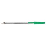 Q-Connect Ballpoint Pen Medium Green (Pack of 50) KF01043 KF01043