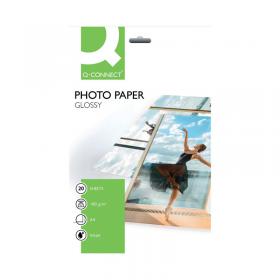 Q-Connect A4 Gloss Photo Paper 180gsm (Pack of 20) KF01103 KF01103