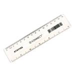 Q-Connect Clear 150mm/15cm/6inch Ruler KF01106 KF01106