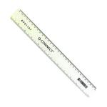 Q-Connect Acrylic Shatter Resistant Ruler 30cm Clear (Pack of 10) KF01107Q KF01107Q