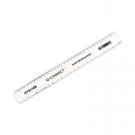 Q-Connect Shatter Resistant Ruler 30cm Clear (Pack of 10) KF01108Q KF01108Q