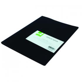 Q-Connect Polypropylene Display Book 10 Pocket Black KF01248 KF01248