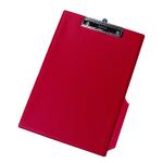 Q-Connect PVC Single Clipboard Foolscap Red KF01298 KF01298