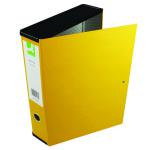 Q-Connect 75mm Box File Foolscap Yellow (Pack of 5) 31819KIN0 KF01469