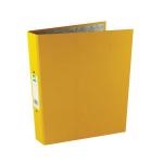 Q-Connect 2 Ring 25mm Paper Over Board Yellow A4 Binder (Pack of 10) KF01473 KF01473