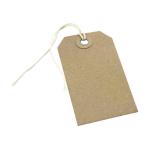 Strung Tag 146x73mm Buff (Pack of 1000) KF01613 KF01613