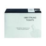 Strung Ticket 37x24mm White (Pack of 1000) KF01618 KF01618