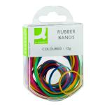 Q-Connect Rubber Bands Assorted Sizes Coloured 15g (Pack of 10) KF02032Q KF02032Q