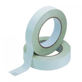 Q-Connect Double Sided Tissue Tape 25mm x 33m (Pack of 6) KF02221 KF02221