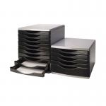 Q-Connect 5 Drawer Tower Black and Grey (Dimensions: L345 x W290 x H220mm) KF02253 KF02253