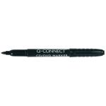 Q-Connect Permanent Marker Bullet Tip Fine Black (Pack of 10) KF02300 KF02300