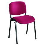 Jemini Ultra Multipurpose Stacking Chair 532x585x805mm Claret/Black KF03345 KF03345