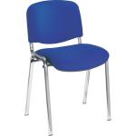 Jemini Ultra Multipurpose Stacking Chair 532x585x805mm Chrome/Blue KF03349 KF03349