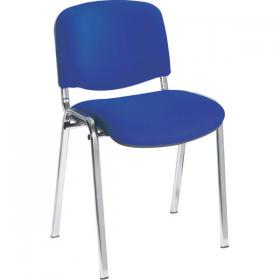 Jemini Ultra Multipurpose Stacking Chair 532x585x805mm Chrome/Blue KF03349 KF03349